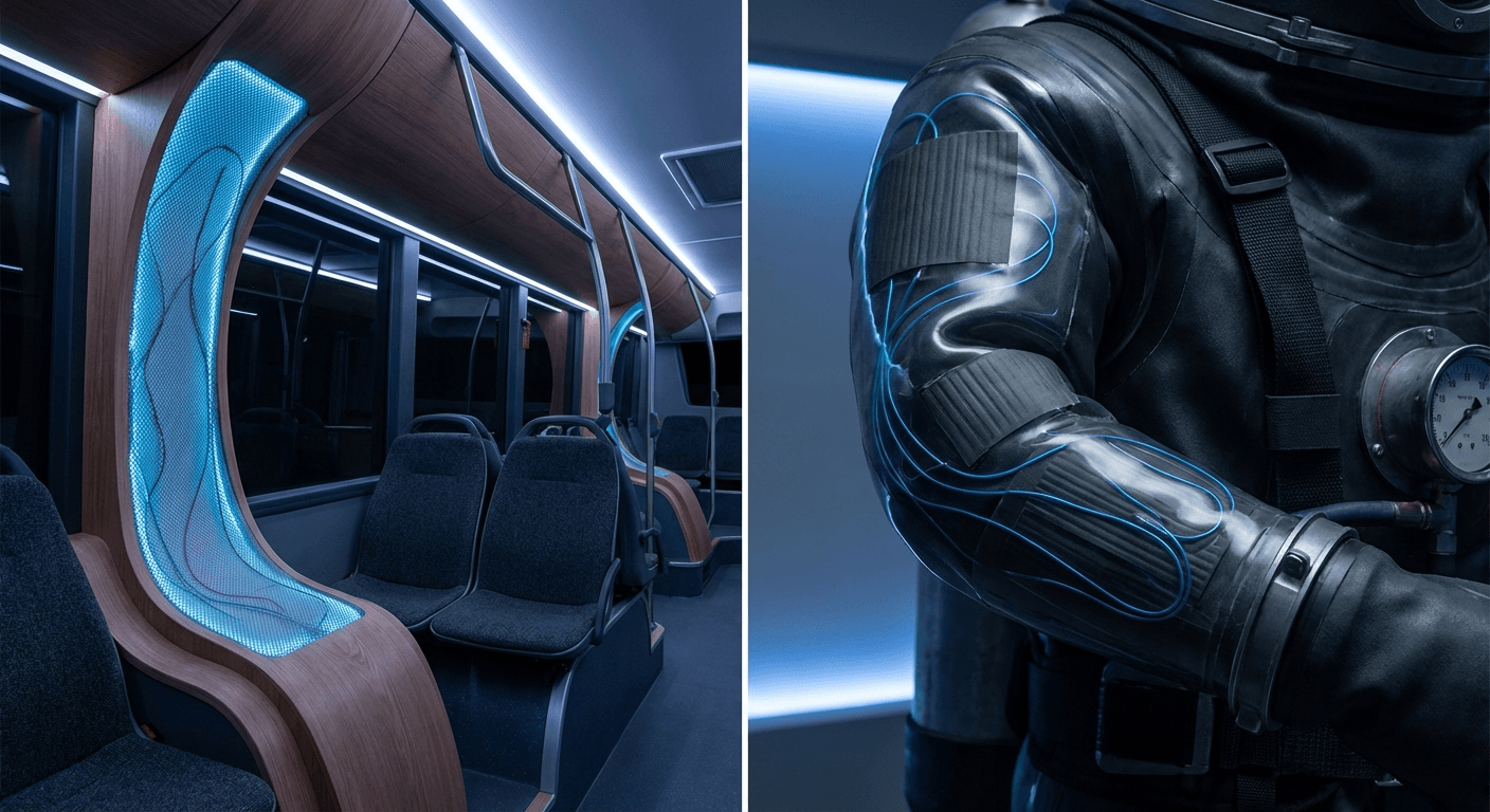 Graphene Heating Fabrics in Electric Buses and Deep Diving Suits: A New Design Frontier